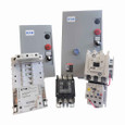 Eaton ECC04C1T2A-S3P23P25 C30CN Enclosed Lighting Contactor, Non-combination mechanically held and magnetically latched, 30A, Painted steel NEMA 1 enclosure, 24V/60 Hz coil, Two-pole, HAND/OFF/AUTO selector switch, red RUN pilot light, green OFF pilo