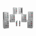 Eaton ECN0511BBA-A29 Freedom NEMA motor control starter, 220V/50 Hz-240V/60 Hz, NEMA 1, Non-combination non-reversing starter, NEMA size 1, START/STOP pushbuttons, Side-mounted, 1NO-1NC