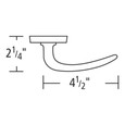 Omnia Omnia 762 Passage Interior Modern Lever Latchset OMN-762-PA