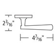 Omnia Omnia 890 Passage Interior Modern Lever Latchset OMN-890-PA