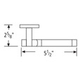 Omnia Omnia 23 Passage Interior Modern Lever Latchset OMN-23-PA