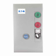 Eaton ECX09G1AAA-NS29 XT IEC electronic motor starter, 120 V, NEMA 1, Non-combination non-reversing starter, 25 A, IP23, 24-32 A, XTOB: 24-32 FLA, Three-phase, Convert contactor or starter from three-phase to single-phase install jumper