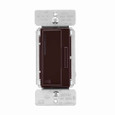 Eaton RF9642-ZDB Z-Wave plus accessory dimmer, 7-step LED light level display, Flush, 120V, Wire lead, Push pad, Maintained, Brown, LED, INC, CFL, ELV, MLV, FLR, Halogen, Single-pole, Three-way, Single-phase, Multi-location, Polycarbonate