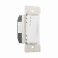 Eaton RF9542AW Z-Wave dimmer, 7-step LED light level display, Flush, 120V, Wire lead, Push pad, Maintained, Alpine White, Fan, LED, INC, CFL, ELV, MLV, FLR, Halogen, Single-pole, Three-way, Single-phase, Multi-location, Polycarbonate