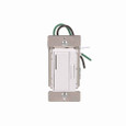 Eaton RF9642-ZDW Z-Wave plus accessory dimmer, 7-step LED light level display, Flush, 120V, Wire lead, Push pad, Maintained, White, LED, INC, CFL, ELV, MLV, FLR, Halogen, Single-pole, Three-way, Single-phase, Multi-location, Polycarbonate