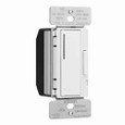 Eaton RF9642-ZDW Z-Wave plus accessory dimmer, 7-step LED light level display, Flush, 120V, Wire lead, Push pad, Maintained, White, LED, INC, CFL, ELV, MLV, FLR, Halogen, Single-pole, Three-way, Single-phase, Multi-location, Polycarbonate