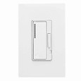 Eaton RF9642-ZDW Z-Wave plus accessory dimmer, 7-step LED light level display, Flush, 120V, Wire lead, Push pad, Maintained, White, LED, INC, CFL, ELV, MLV, FLR, Halogen, Single-pole, Three-way, Single-phase, Multi-location, Polycarbonate