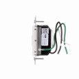 Eaton RF9642-ZDW Z-Wave plus accessory dimmer, 7-step LED light level display, Flush, 120V, Wire lead, Push pad, Maintained, White, LED, INC, CFL, ELV, MLV, FLR, Halogen, Single-pole, Three-way, Single-phase, Multi-location, Polycarbonate