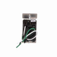 Eaton RF9642-ZDW Z-Wave plus accessory dimmer, 7-step LED light level display, Flush, 120V, Wire lead, Push pad, Maintained, White, LED, INC, CFL, ELV, MLV, FLR, Halogen, Single-pole, Three-way, Single-phase, Multi-location, Polycarbonate