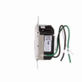 Eaton RF9642-ZDW Z-Wave plus accessory dimmer, 7-step LED light level display, Flush, 120V, Wire lead, Push pad, Maintained, White, LED, INC, CFL, ELV, MLV, FLR, Halogen, Single-pole, Three-way, Single-phase, Multi-location, Polycarbonate