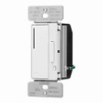 Eaton RF9642-ZDW Z-Wave plus accessory dimmer, 7-step LED light level display, Flush, 120V, Wire lead, Push pad, Maintained, White, LED, INC, CFL, ELV, MLV, FLR, Halogen, Single-pole, Three-way, Single-phase, Multi-location, Polycarbonate