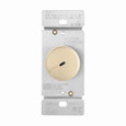Eaton RI06PL-V rotary dimmer, Lighted, power failure memory, with preset, #16 AWG, 5A, 120V, Wire lead, Maintained closure, Ivory, Indoor, 60 Hz, Incandescent, halogen, 0° to 40°C, Single-pole, three-way, Polycarbonate, 600W