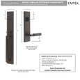 Emtek Emtek 4206 Hercules Smooth Full Length Dummy Set Entrance Handleset - Brass Tubular EMTEK-4206