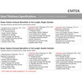 Emtek Emtek 4206 Hercules Smooth Full Length Dummy Set Entrance Handleset - Brass Tubular EMTEK-4206
