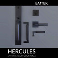 Emtek Emtek 4206 Hercules Smooth Full Length Dummy Set Entrance Handleset - Brass Tubular EMTEK-4206