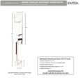 Emtek 4208 Hercules Knurled Monolithic Dummy Set Entrance Handleset - Brass Tubular