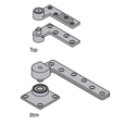 Ives 7226 3/4" Offset Pivot Set with 600lb Capacity - Fire Rated Stainless Steel Construction