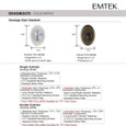 Emtek EMP8458 Saratoga Deadbolt - Brass - Single Cylinder - EMPowered Upgrade