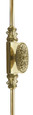 Omnia 7-3/16" Tall Cremone Security Bolt with a Decorative Knob