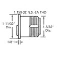 Sargent Sargent KESO F1-4270 Series UL Security Mortise Lock Cylinders SGT-F1-4270