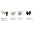 Emtek Emtek Decorative Hinge Tips for Solid Brass Hinges - Ball Tip Set (4 Tips Per Set) EMTEK-HINGE-TIPS-BALL