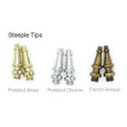 Emtek Decorative Hinge Tips for Solid Brass Hinges - Steeple Tip Set (4 Tips Per Set)