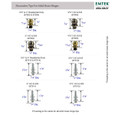 Emtek Emtek Decorative Hinge Tips for Solid Brass Hinges - Steeple Tip Set (4 Tips Per Set) EMTEK-HINGE-TIPS-STEEPLE
