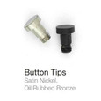 Emtek Emtek Decorative Hinge Tips for Solid Brass Hinges - Button Tip Set (4 Tips Per Set) EMTEK-HINGE-TIPS-BUTTON