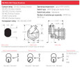 BEST 1W7B1 spec sheet - dimensions, hole cutout, key and switch positions, SPDT contact rating 30 VDC/125-250 VAC, optional box configurations