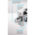 Medeco 11C60W Maxum Commercial Single Cylinder Deadbolt, Biaxial, 6-Pinned, G3 Keyway, UL 437 Listed