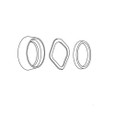 Cal-Royal Cal-Royal CGR175 - Free Spinning Cylinder Guard Ring w/ Spacing Collar and Wave Washer CGR175