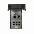 Eaton CHU6N6NS pedestal mount unmetered, Unmetered, 20A, 20A, None, Non-ground fault, Non-ground fault, None, Top, Surface, Circuits: 4, NEMA 5-20R2, NEMA 5-20R2, None, 3, 3, 0, 125V, 125V, None