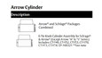 Medeco Medeco 20200H1 - 6 Pin Knob Cylinder Assembly for Schlage & Arrow, Except Arrow H & S Series MED-20200H1