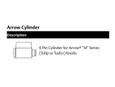 Medeco Medeco 2080700- 6 Pin Cylinder for Arrow RL Series Levers, Yale 4600LN MED-2080700