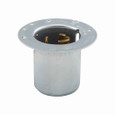 Eaton CS6377 Arrow Hart California standard locking flanged inlet, #10-6 AWG, 50A, Industrial, 125V, Steel, Non-NEMA, Two-pole, Three-wire, Nylon, California standard