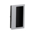 Ives 962 Decorative Rectangle Flush Pull with Black Inset Finger Pocket