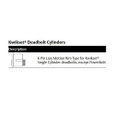 Medeco Medeco 1065140 - 5 Pin Cylinder for Arrow JL Interconnected lock, Rim Lazy Motion Cylinder to Fit Emtek Handleset & Deadbolt Outside Cylinder MED-1065140