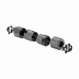 Eaton CS6365 locking plug, #10-6 AWG, 50A, Industrial, 125/250V, Back wiring, Steel, Armored, Non-NEMA, Three-pole, Four-wire, Steel, 0.68 to 1.13 in