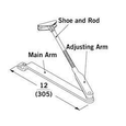 DORMA 8600, 7000 Series Closer Arm With P86 Bracket