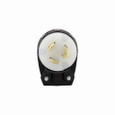 Eaton CWL515PAN safety grip locking plug, #16-12 AWG, 15A, Industrial, 125V, Back wiring, Black, white, Angled safety grip, L5-15, Two-pole, Three-wire, Nylon, 0.3 to 0.65 in, -40° to 60°C Eaton CWL515PAN safety grip locking plug, #16-12 AWG, 15A, Industrial, 125V, Back wiring, Black, white, Angled safety grip, L5-15, Two-pole, Three-wire, Nylon, 0.3 to 0.65 in, -40° to 60°C
