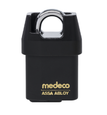 Medeco Indoor/Outdoor 6 Pin Shrouded Padlock 7/16" Shackle Diameter, 3/4" Shackle Clearance  with Cylinder