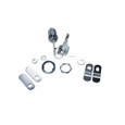 Medeco Medeco All-In-One 5 Pin Cam Lock Kit, Satin Chrome 600350T