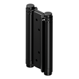 Deltana DASHS Double Action Saloon Hinge, Paint Black finish, 4" height - front view