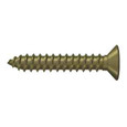 Deltana Deltana SCWB12125 Wood Screw, Solid Brass, #12 x 1-1/4" DEL-SCWB12125