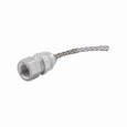 Eaton DC100187-F strain relief deluxe cord grip, Straight, 0.19-0.25" cord diameter, 1/2" fitting, Female, Stainless Steel Mesh, Aluminum Body, NPT thread, Hazardous/Classified Locations Eaton DC100187-F strain relief deluxe cord grip, Straight, 0.19-0.25" cord diameter, 1/2" fitting, Female, Stainless Steel Mesh, Aluminum Body, NPT thread, Hazardous/Classified Locations