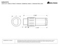 Deltana Deltana G2DLP275 Grade 2 Drive-In-Latch, Passage/Privacy, 2-3/4" Backset DEL-G2DLP275