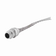 Eaton DC200625 strain relief deluxe cord grip, Straight, 0.63-0.75" cord diameter, 3/4" fitting, Male, Stainless Steel Mesh, Aluminum Body, NPT thread, Hazardous/Classified Locations