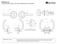 Deltana Deltana PRCLR2 Chapelton Lever, Privacy, Solid Brass DEL-PRCLR2