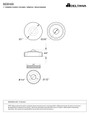 Deltana Deltana SCD100 Solid Brass Screw Cover, 1" Diameter Round, Dimple DEL-SCD100