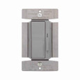 Eaton DF8AP7-GY decorator dimmer, Preset feature, #14 - 12 AWG, 8.3A, 277V, Bck and sd wiring, Slide actuator, Wire lead connect, Gray, 60 Hz, Mark 10 FLR, 1-pole, 3-way, Polycarb housing, 1000W 718786